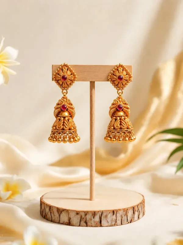 Gold earring