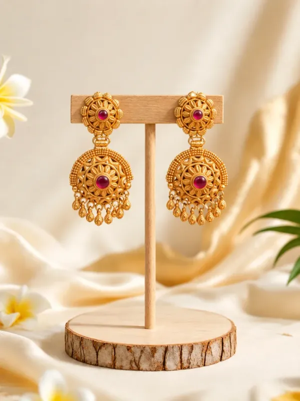 Gold earring