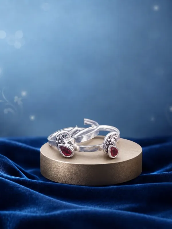 Silver earring