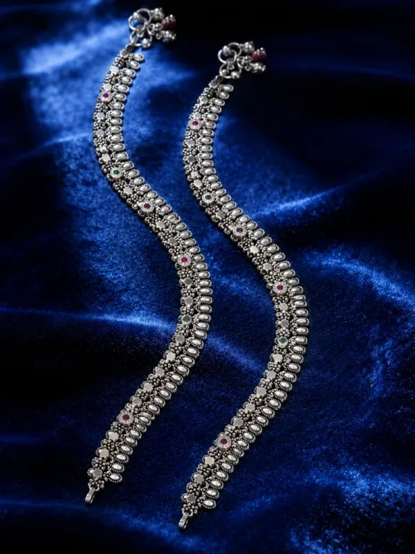 Silver anklet