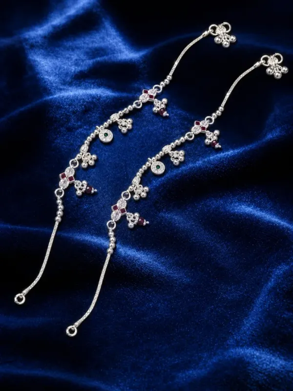 Silver anklet