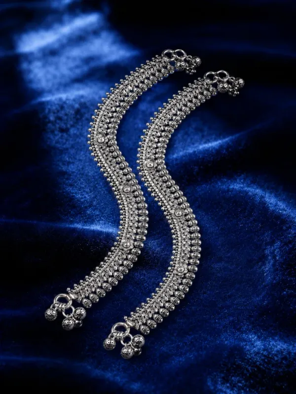 Silver anklet